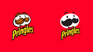 New and old pringles logo